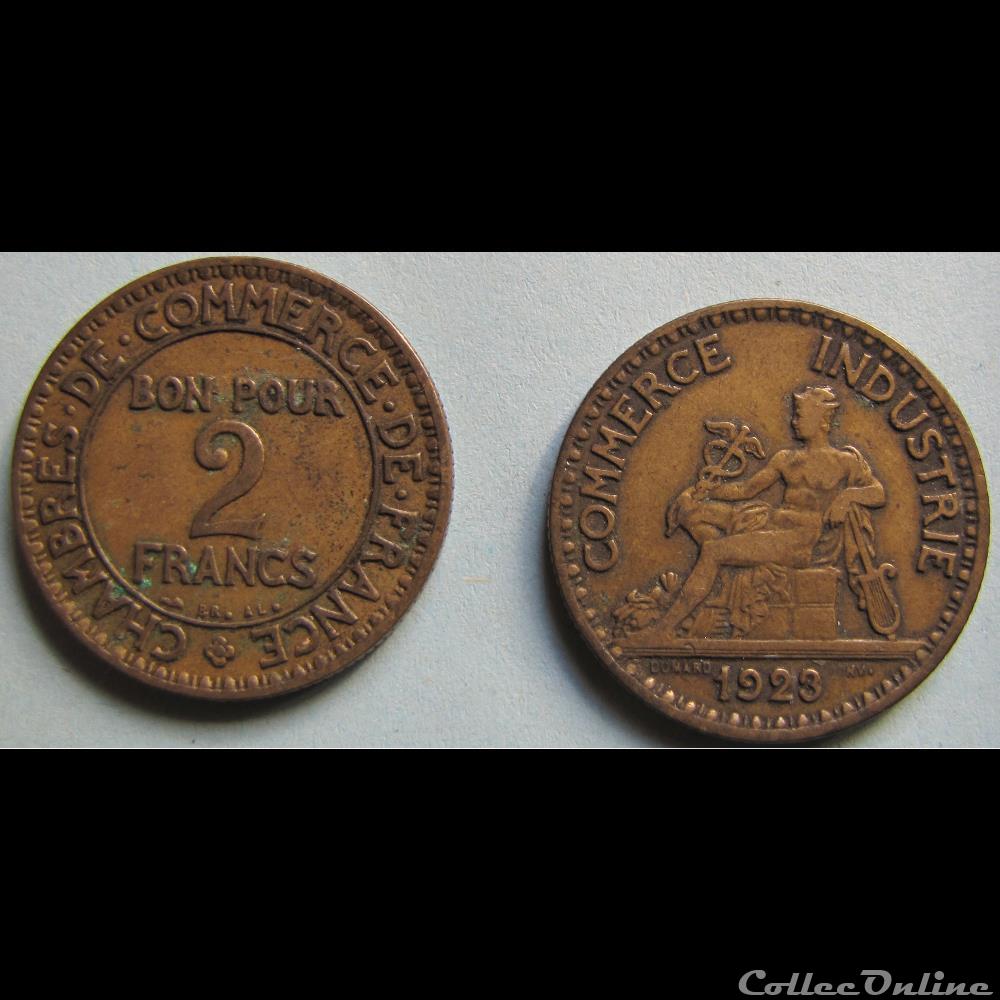 monnaie necessite 2 francs chambres de commerce de france 1923