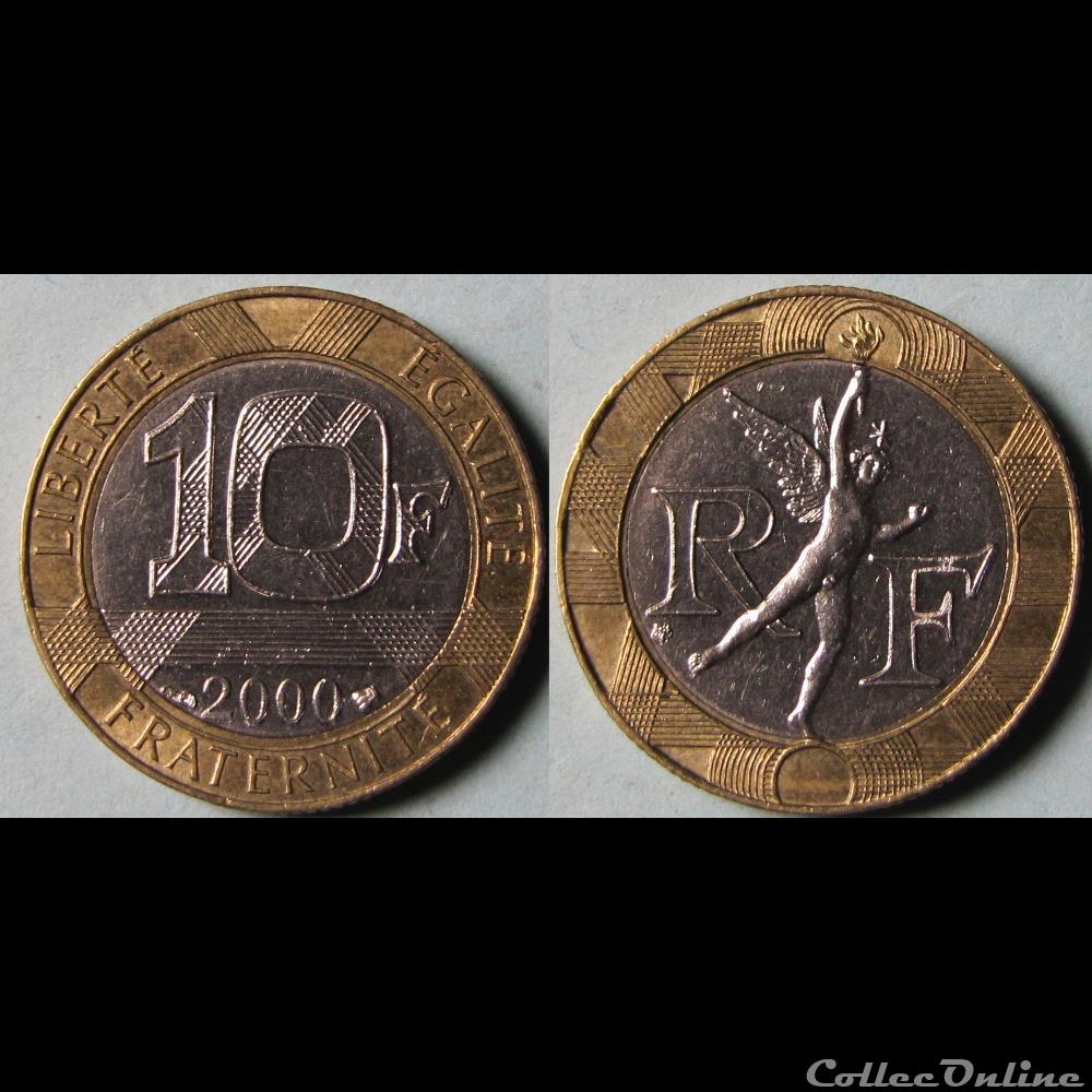 10 francs Génie de la Bastille 2000 monnaie france moderne 10 francs genie de la bastille 2000