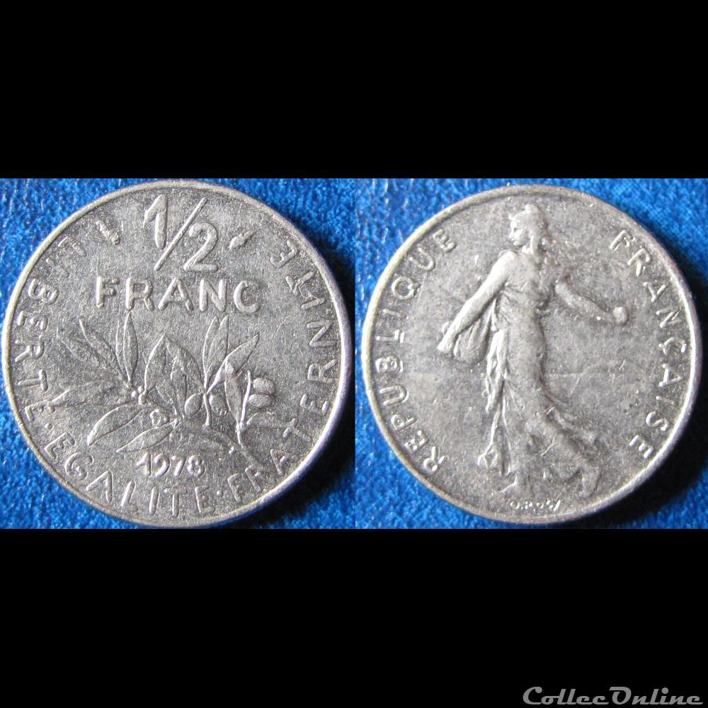 1/2 franc Semeuse 1978 monnaie france moderne 1 2 franc semeuse 1978