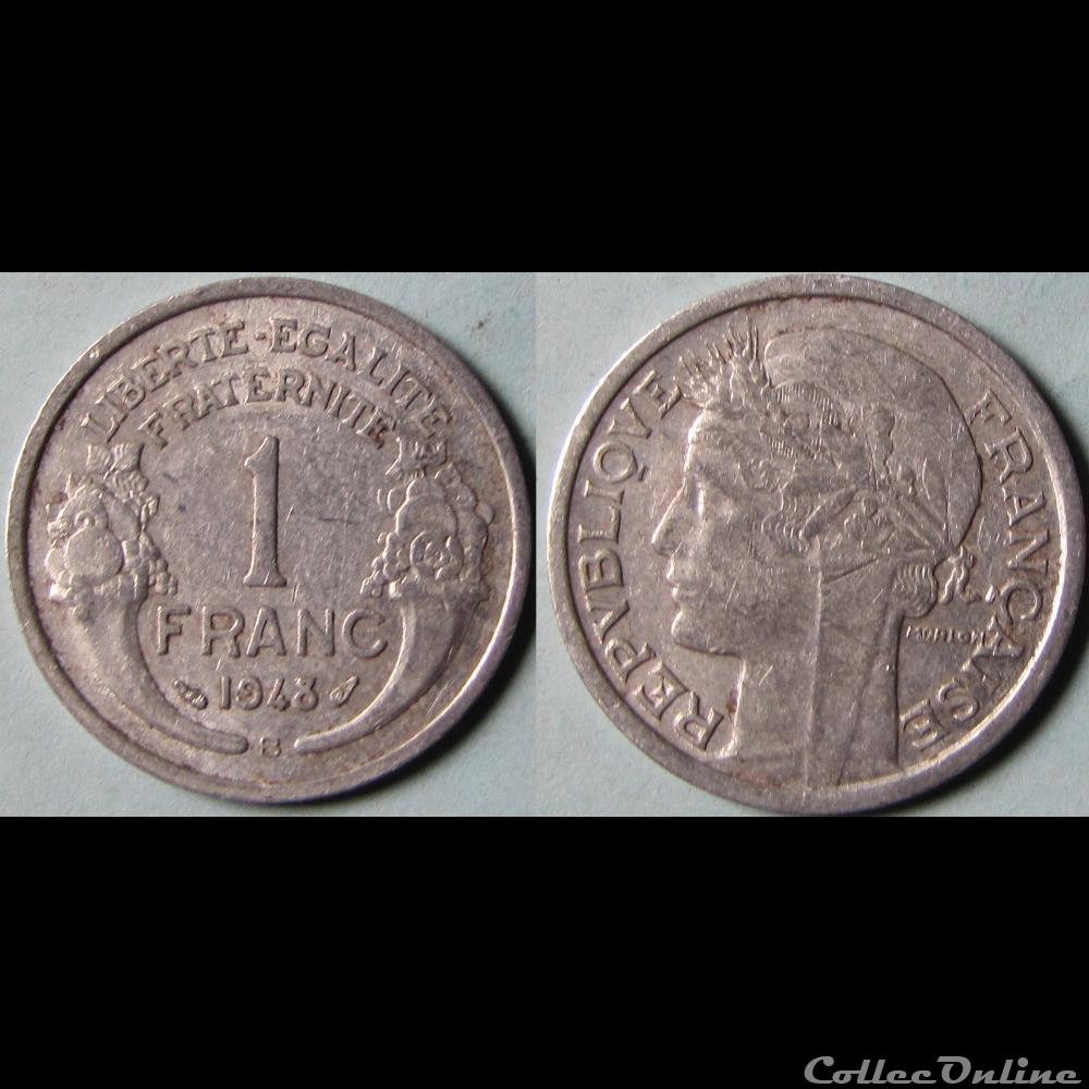 1 franc Morlon 1948 B monnaie france moderne 1 franc morlon 1948 b
