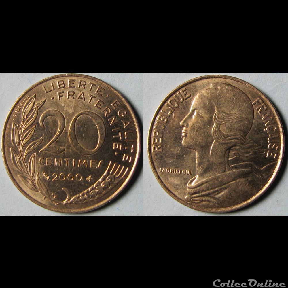 20 centimes Marianne 2000 monnaie france moderne 20 centimes marianne 2000