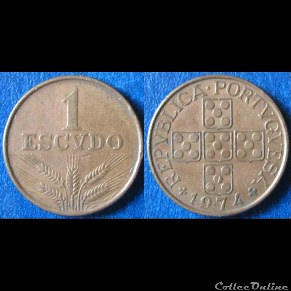 1 escudo monnaie monde portugal 1 escudo