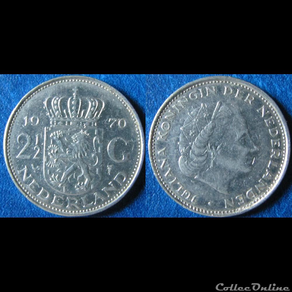 2½ gulden Juliana 1970 monnaie monde pay ba 2 gulden juliana 1970