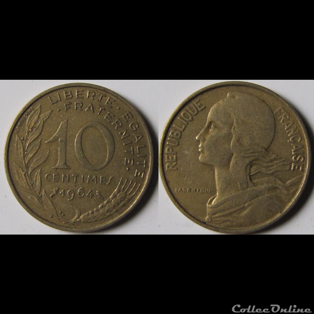 10 centimes Marianne 1964 monnaie france moderne 10 centimes marianne 1964