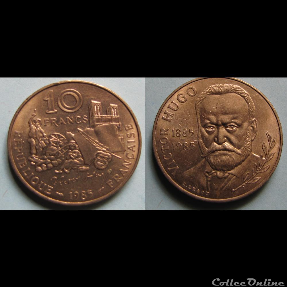10 francs VICTOR HUGO 1985 monnaie france moderne 10 francs victor hugo 1985