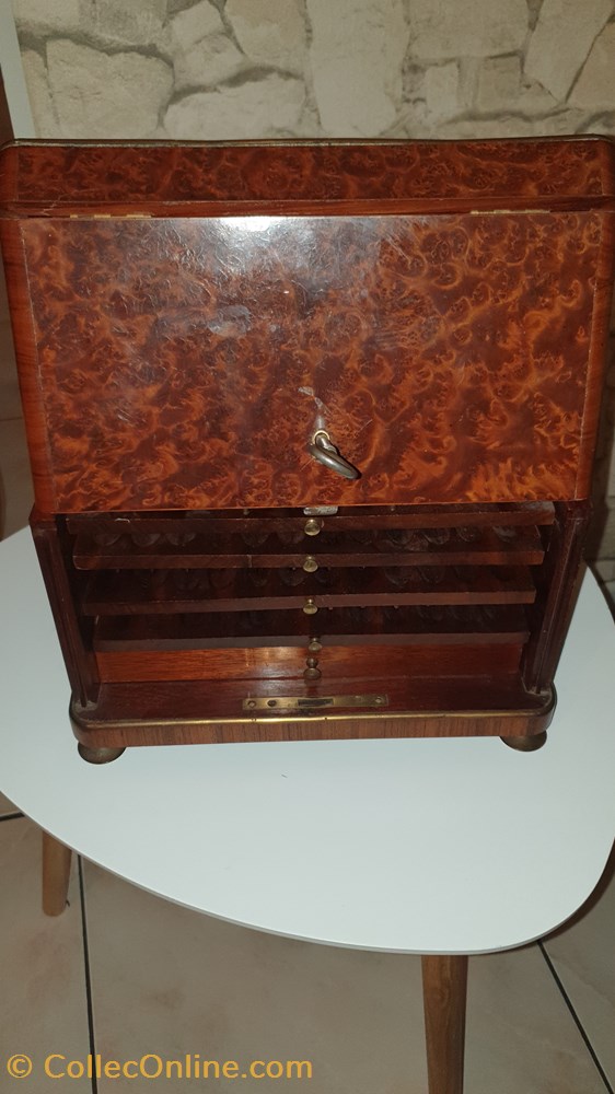 Cave à cigare Napoléon 3 2 art antiquite boite coffret cave a cigare napoleon 3