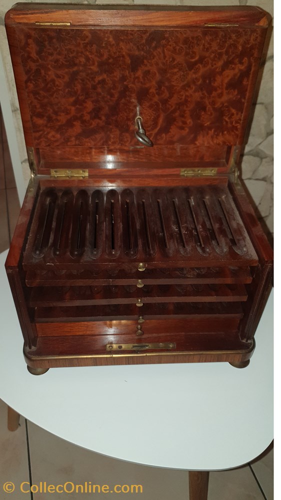 Cave à cigare Napoléon 3 3 art antiquite boite coffret cave a cigare napoleon 3