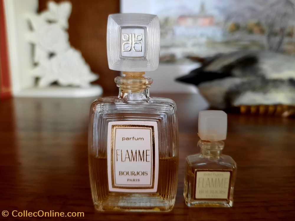 BOURJOIS: Flacon et Miniature de Parfum FLAMME parfums beaute bourjois flacon et miniature de parfum flamme