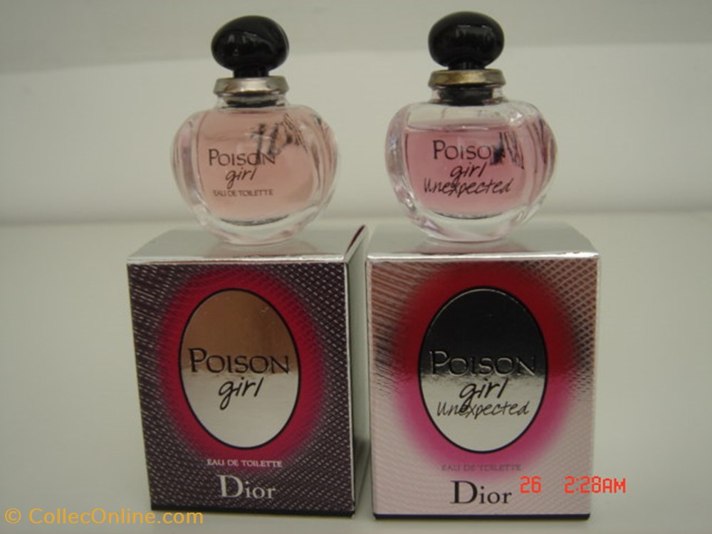 DIOR: Miniatures EDT POISON GIRL et ...UNEXPECTED parfums beaute dior miniatures edt poison girl et unexpected