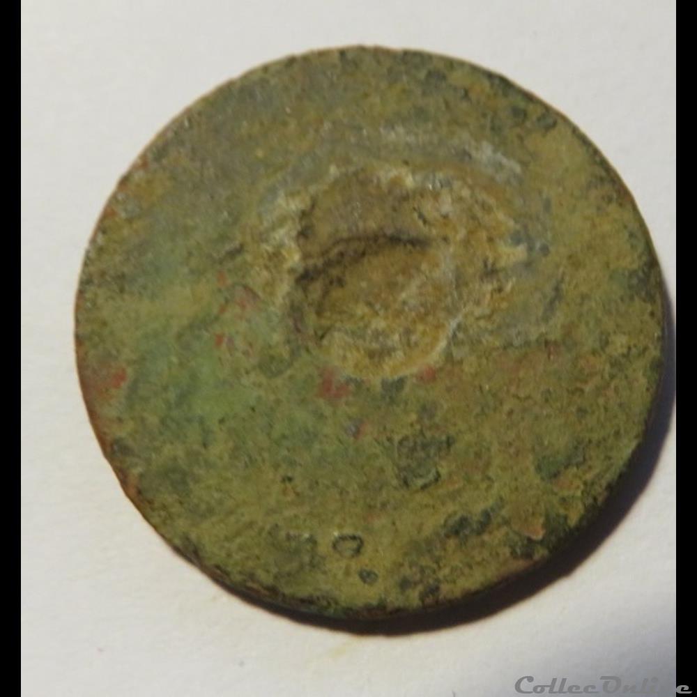 Bouton de la garde nationale américaine (Aout 1917) militaire infanterie bouton de la garde nationale americaine aout 1917