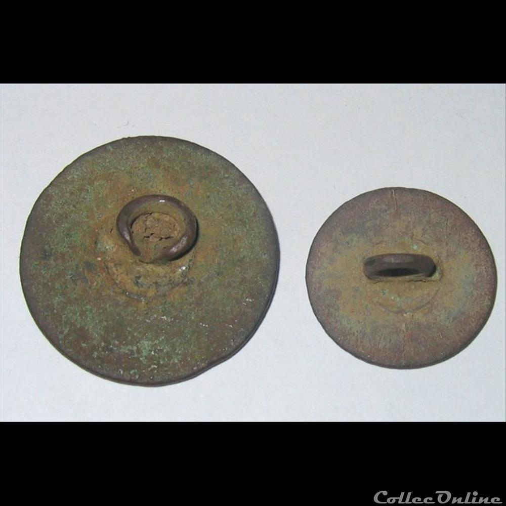 militaire infanterie boutons des gardes pompiers 1er empire