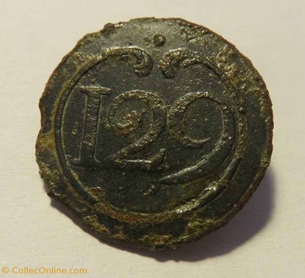 129 e Régiment Infanterie (1810) vetements et accessoires boutons militaires 129 e regiment infanterie 1810