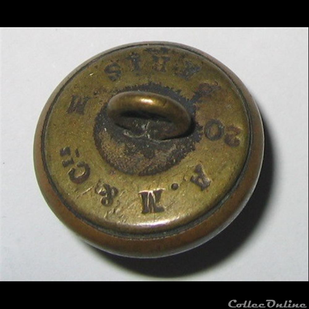 bouton militaire infanterie artillerie 1870 1915