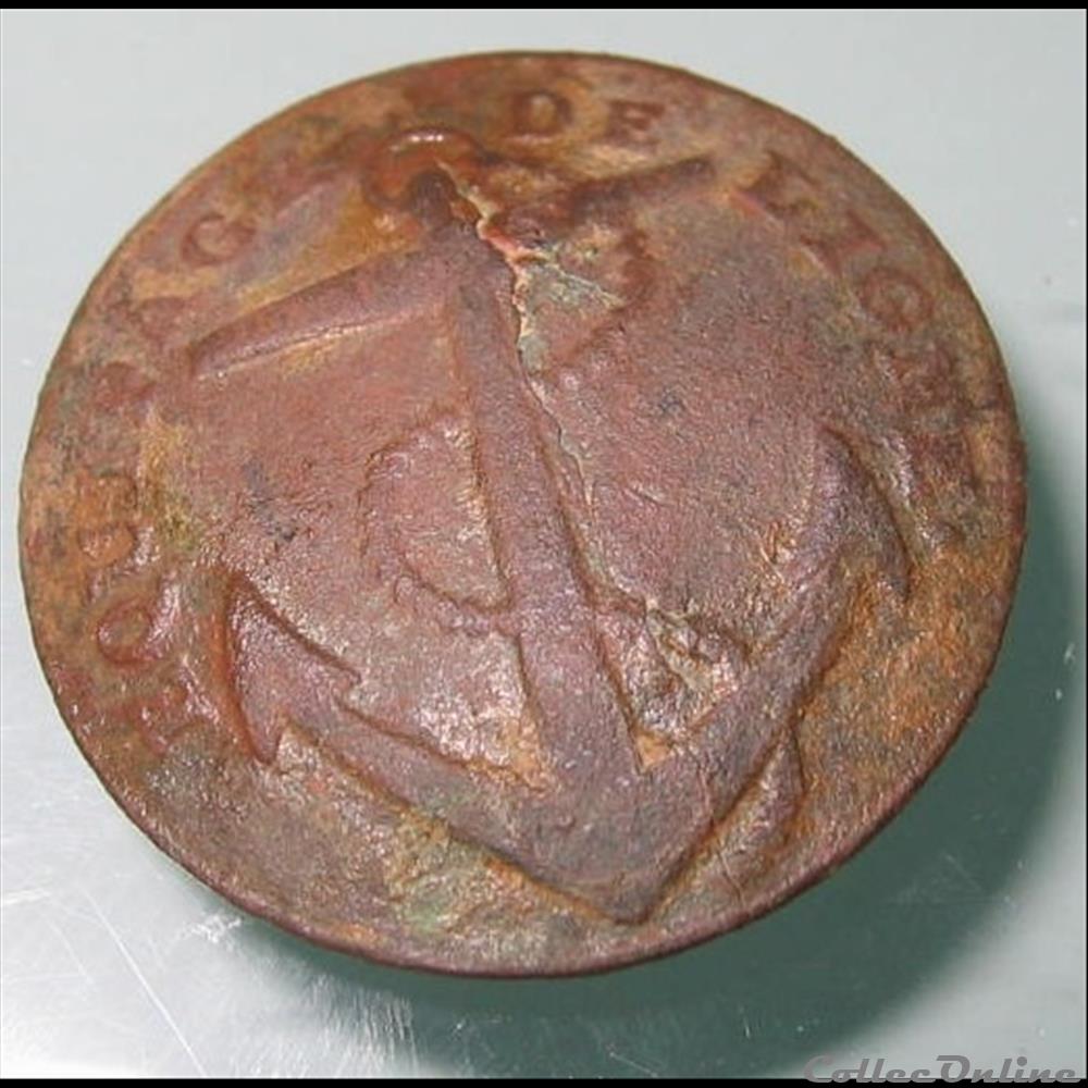 Equipage de ligne 1824-1840 2 bouton militaire infanterie equipage de ligne 1824 1840