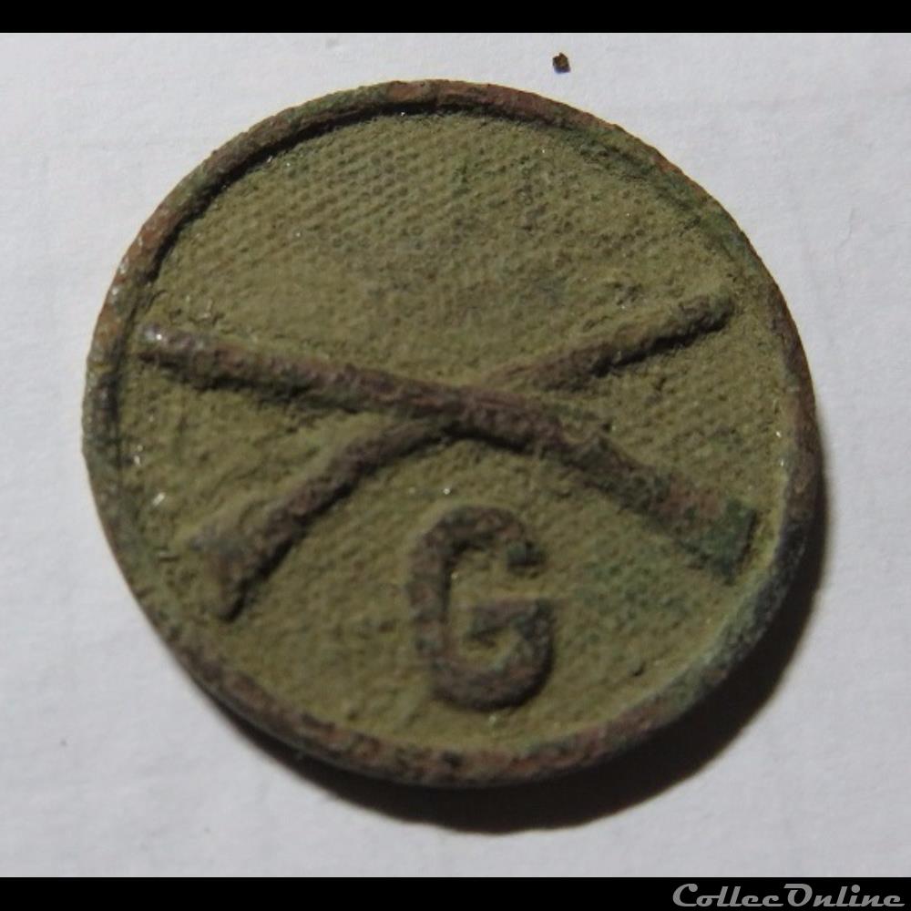 bouton militaire infanterie troupes americaines 1e guerre mondiale