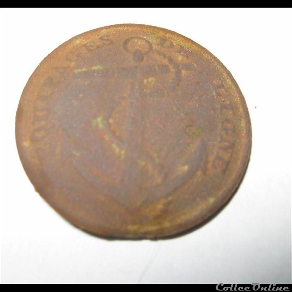 Equipage de ligne 1824-1840 bouton militaire infanterie equipage de ligne 1824 1840