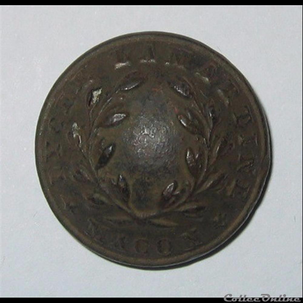 Lycée Lamartine de MACON (71) - XIXème bouton militaire infanterie lycee lamartine de macon 71 xixeme