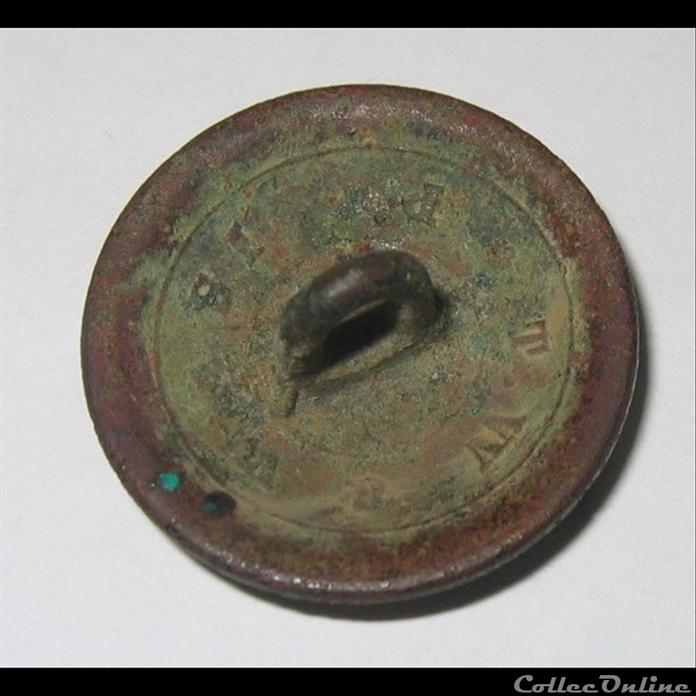 bouton militaire infanterie equipage de ligne 1840 1856