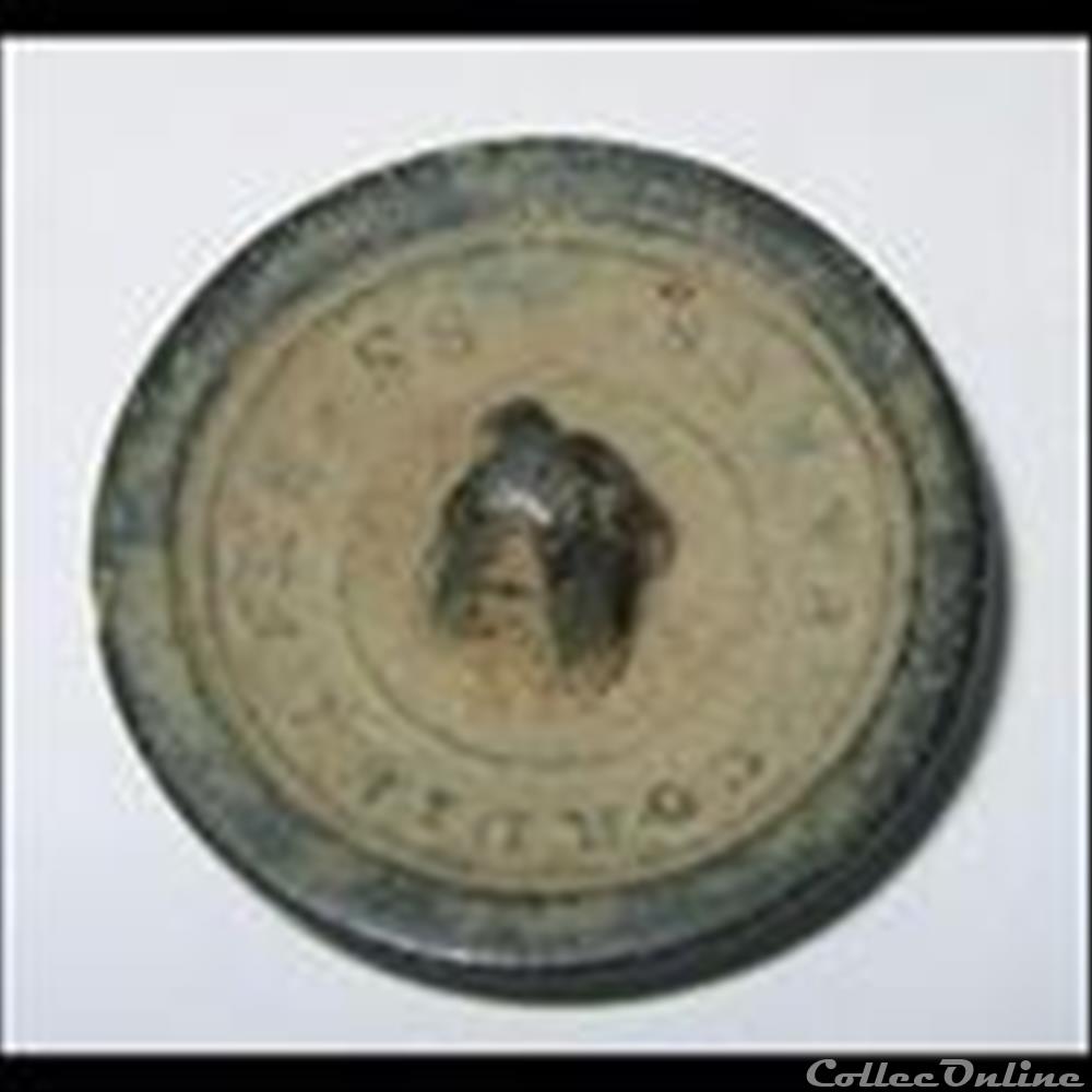 6e RI troupes à pieds 1844-1871 bouton militaire infanterie 6e ri troupes a pieds 1844 1871