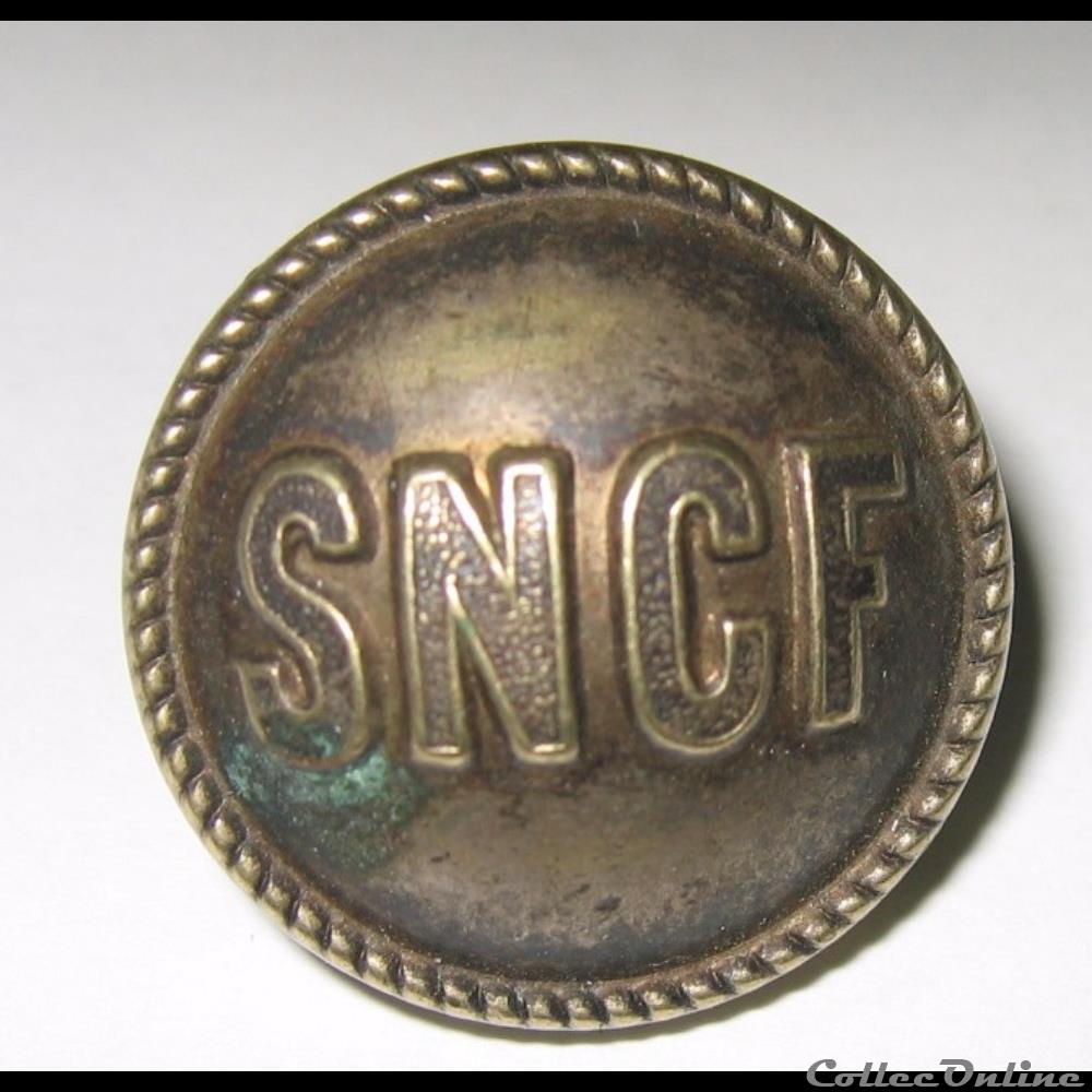 Bouton SNCF civil infanterie bouton sncf