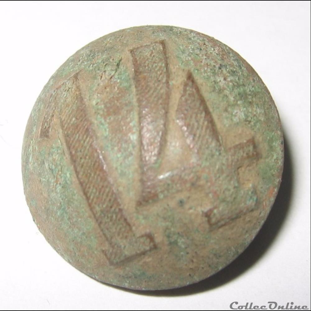 14eRI troupes allemande 1e guerre mondiale bouton militaire infanterie 14eri troupes allemande 1e guerre mondiale
