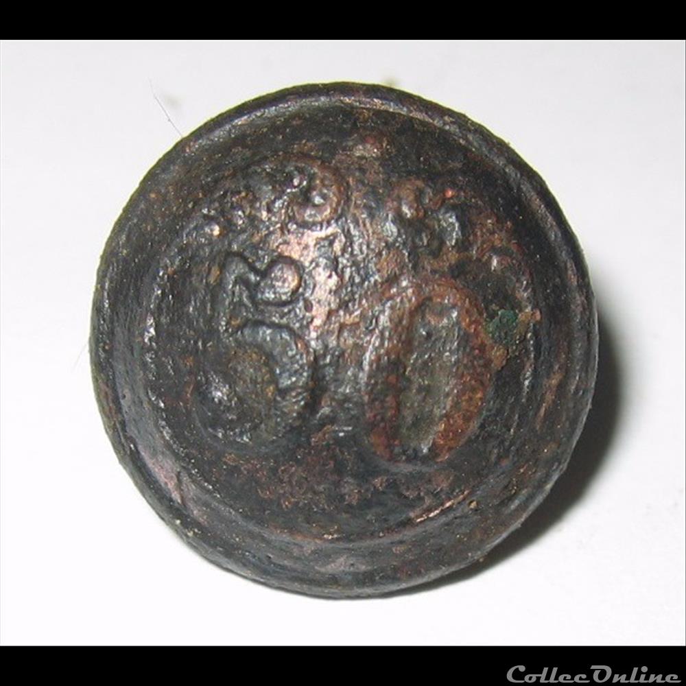 bouton militaire infanterie 50e ri de ligne second empire