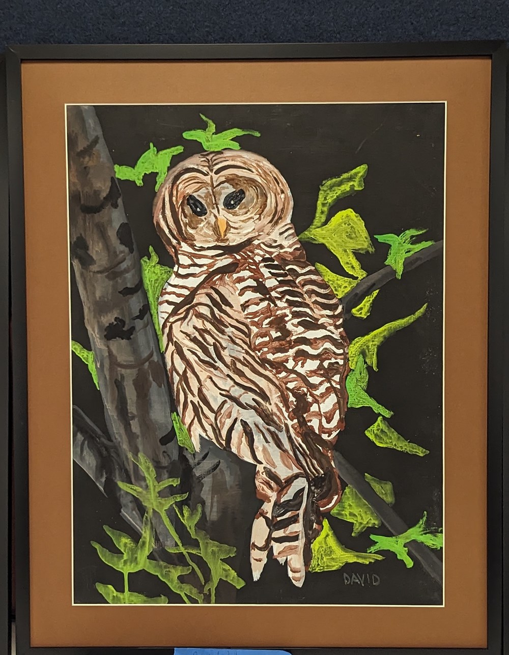 art antiquities barrel owl
