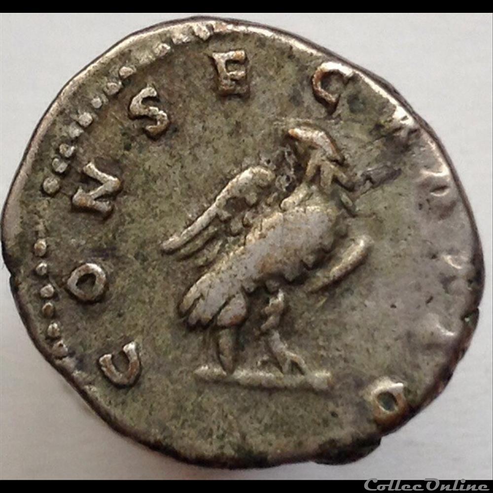 monnaie antique romaine antonin le pieux denier consecratio ric 429
