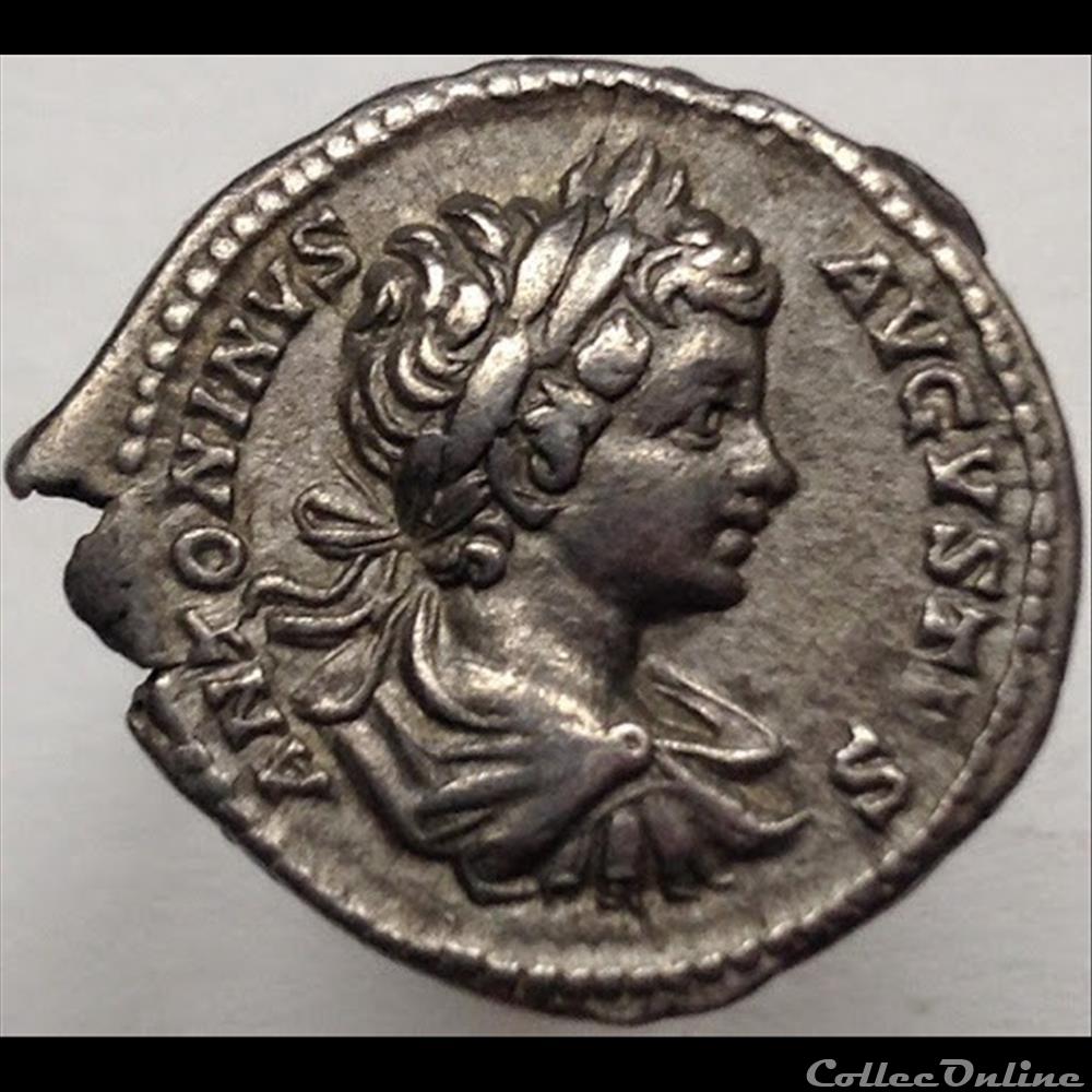 monnaie antique romaine caracalla denier rectori orbis ric 40