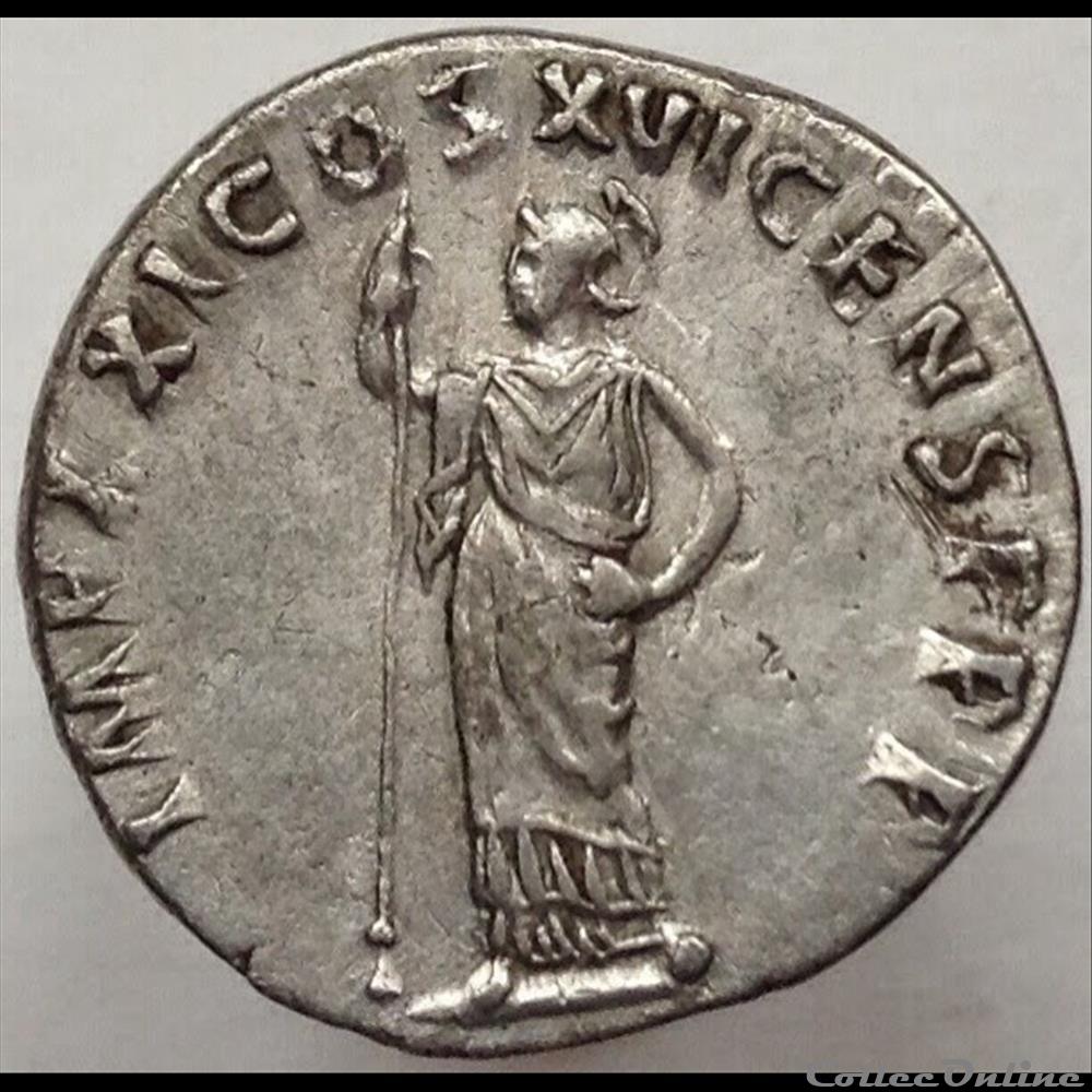Domitien - Denier - Minerve - RIC 764 monnaie antique romaine domitien denier minerve ric 764