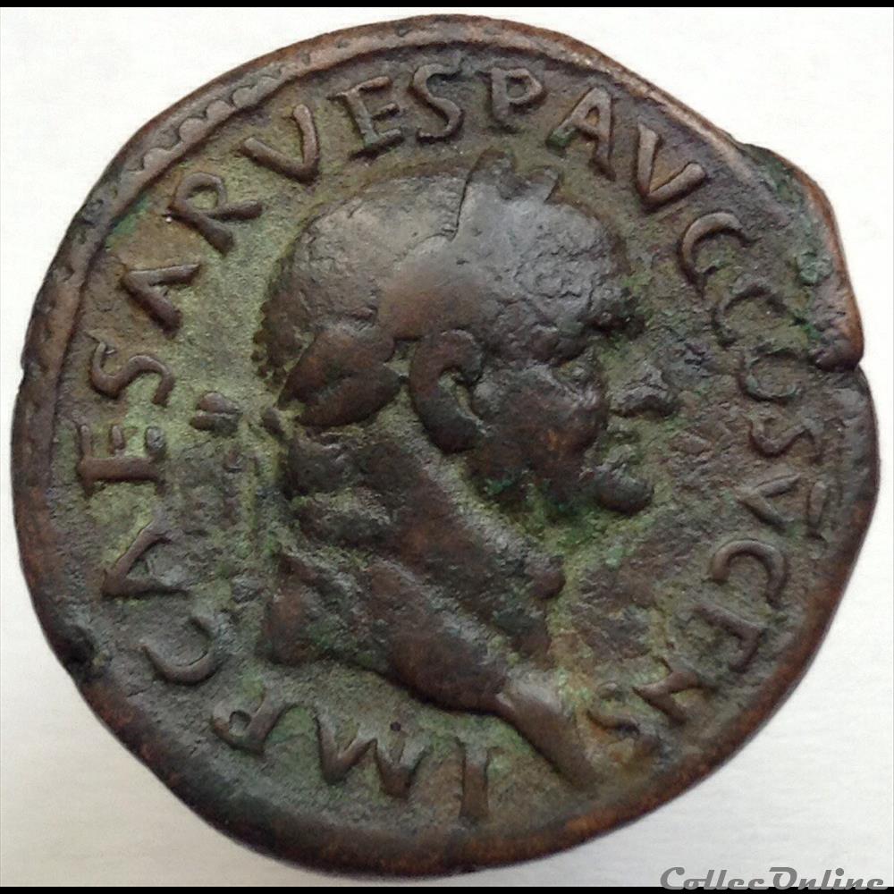 Vespasien - As - Aeqvitas Avgvst - RIC 720 monnaie antique romaine vespasien as aeqvitas avgvst ric 720