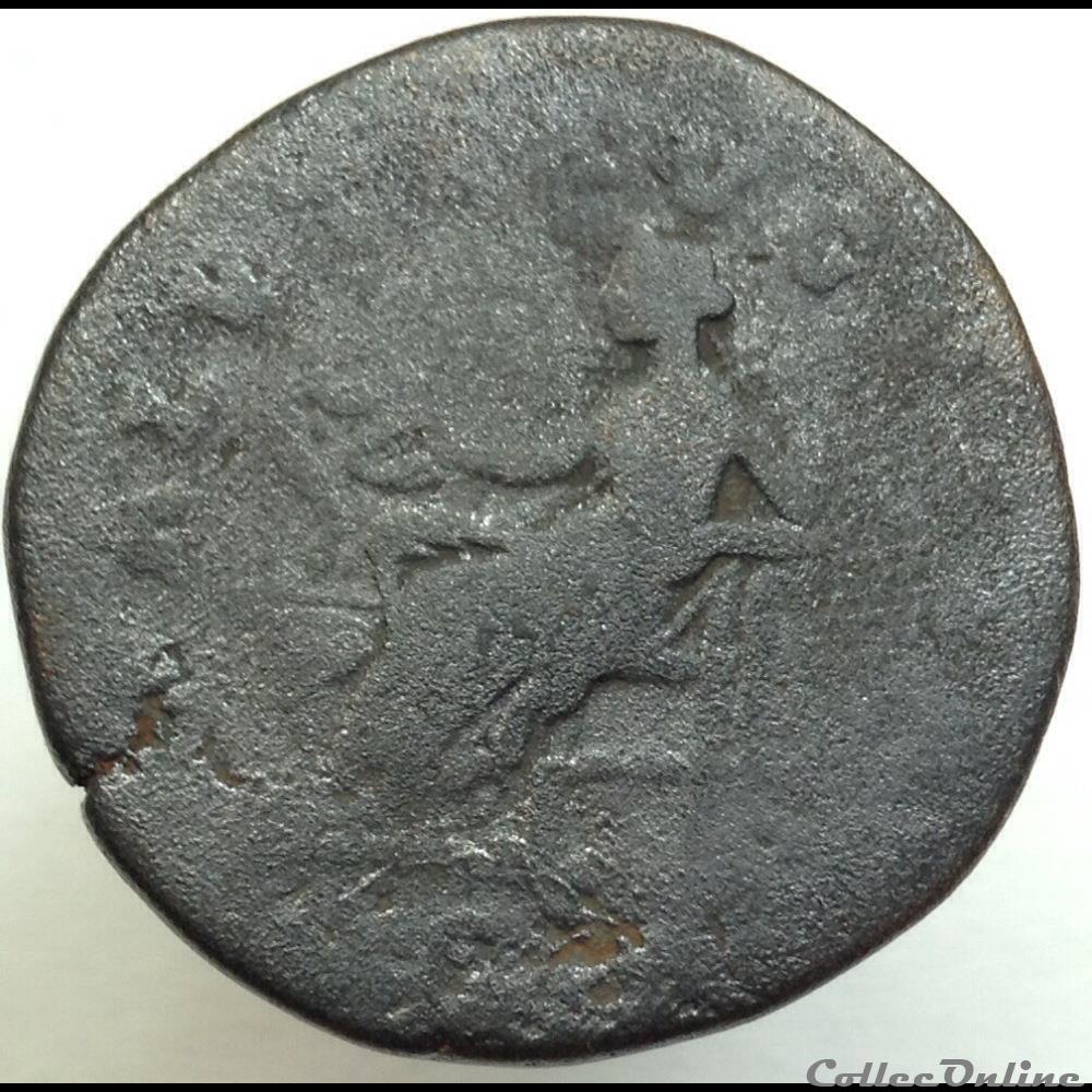 Faustine II - Sesterce - Salvti Avgvstae - RIC 1667 monnaie antique romaine faustine ii sesterce salvti avgvstae ric 1667