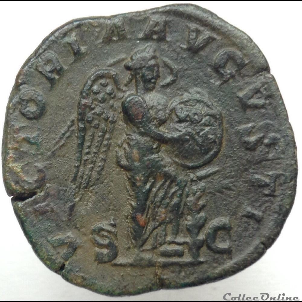 Alexandre Sévère - Sesterce - Victoria Avgvsti - RIC 616 b monnaie antique romaine alexandre severe sesterce victoria avgvsti ric 616 b