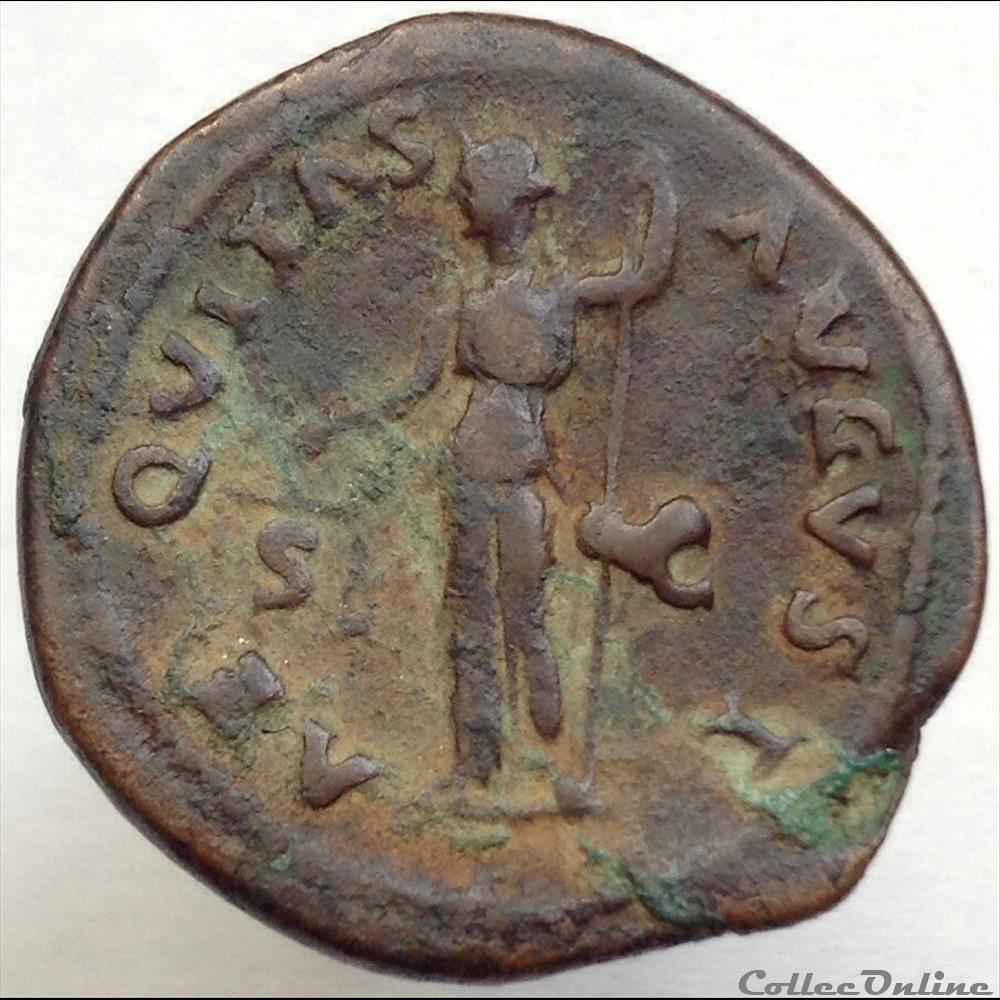 Vespasien - As - Aeqvitas Avgvst - RIC 720 monnaie antique romaine vespasien as aeqvitas avgvst ric 720