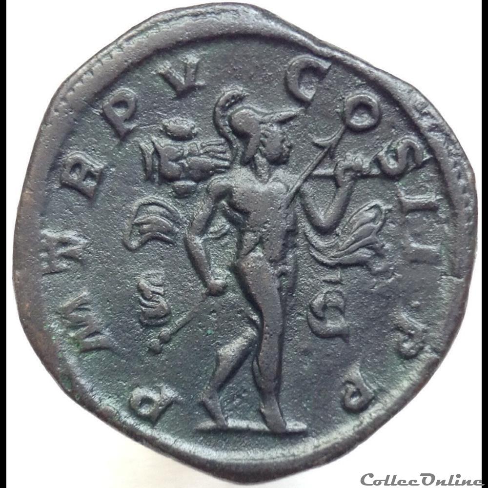 Alexandre Sévère - Sesterce - P M TR P V COS II P P - RIC 440c monnaie antique romaine alexandre severe sesterce p m tr p v cos ii p p ric 440c