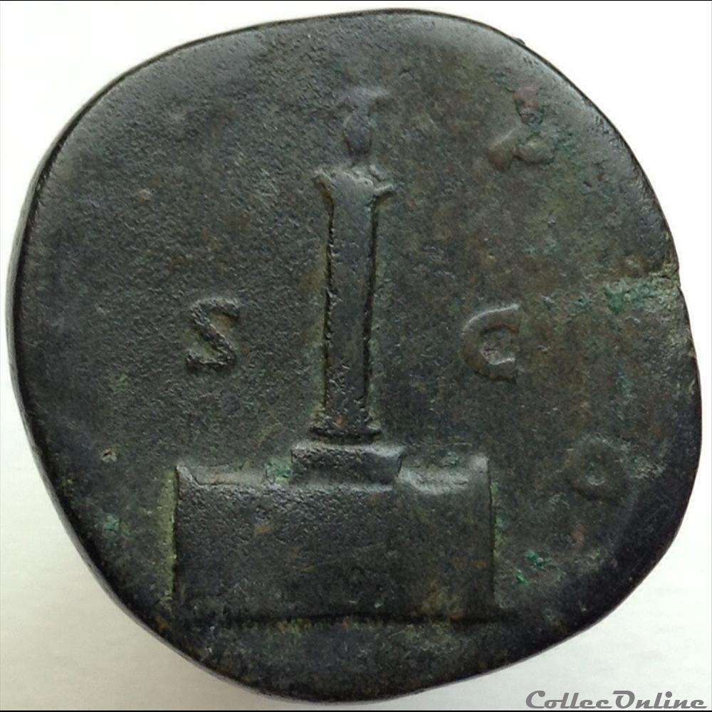 monnaie antique romaine antonin le pieux sesterce divo pio ric 1269