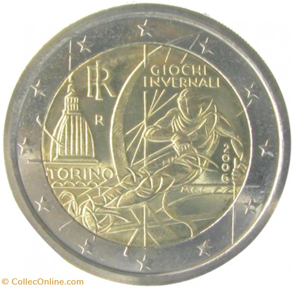 2 Euros Commémo. ITALIE 2006 - J.O. de Turin monnaies 2 euros commemo italie 2006 j o de turin