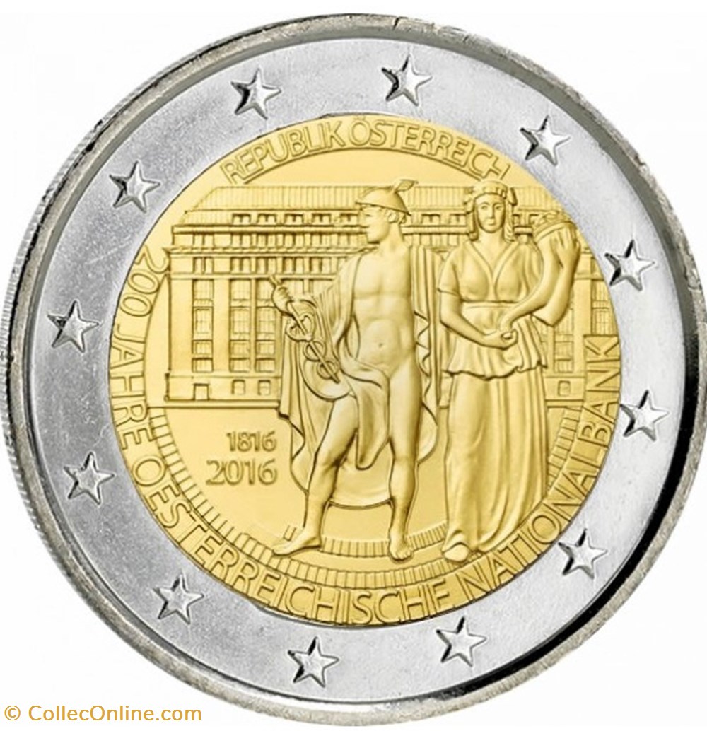 2 Euros Commémo. Autriche 2016 - Banque nationale monnaies 2 euros commemo autriche 2016 banque nationale
