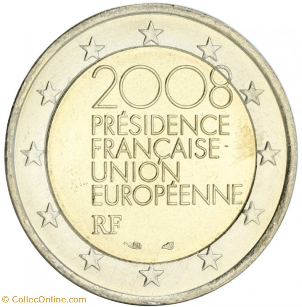 2 Euros Commémo. FRANCE 2008 - Présidence de l'U.E. monnaies 2 euros commemo france 2008 presidence de u e