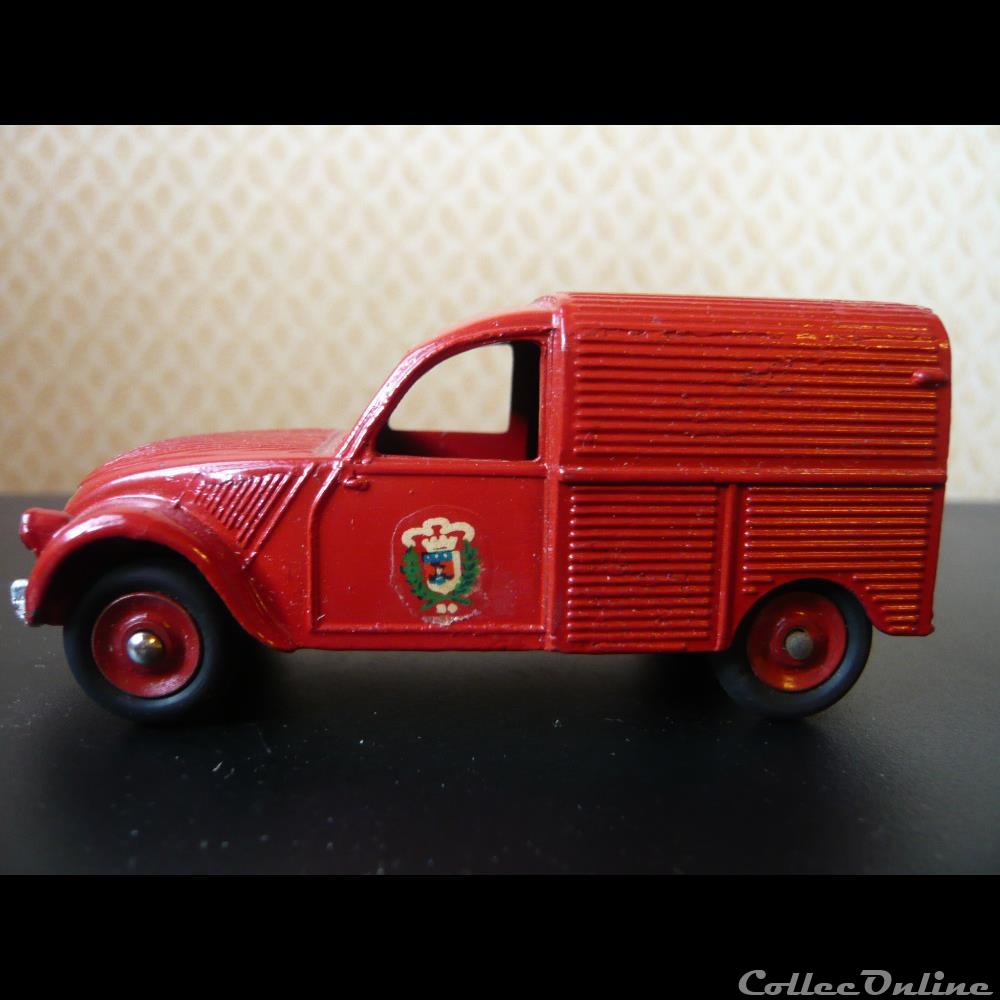 fourgonnette incendie 2CV modele reduit voiture citroen fourgonnette incendie 2cv