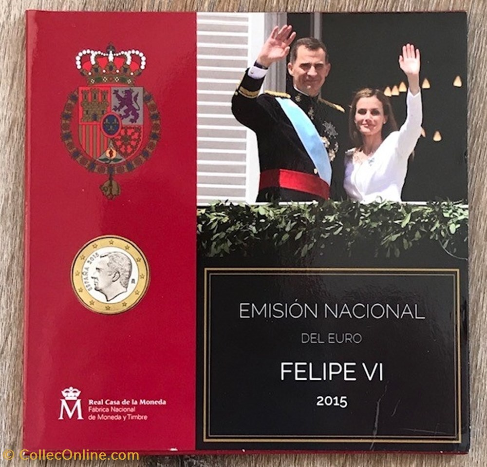 Coffret Euro Annuel Espagne 2015 FELIPE VI, BU monnaie coffret euro annuel espagne 2015 felipe vi bu