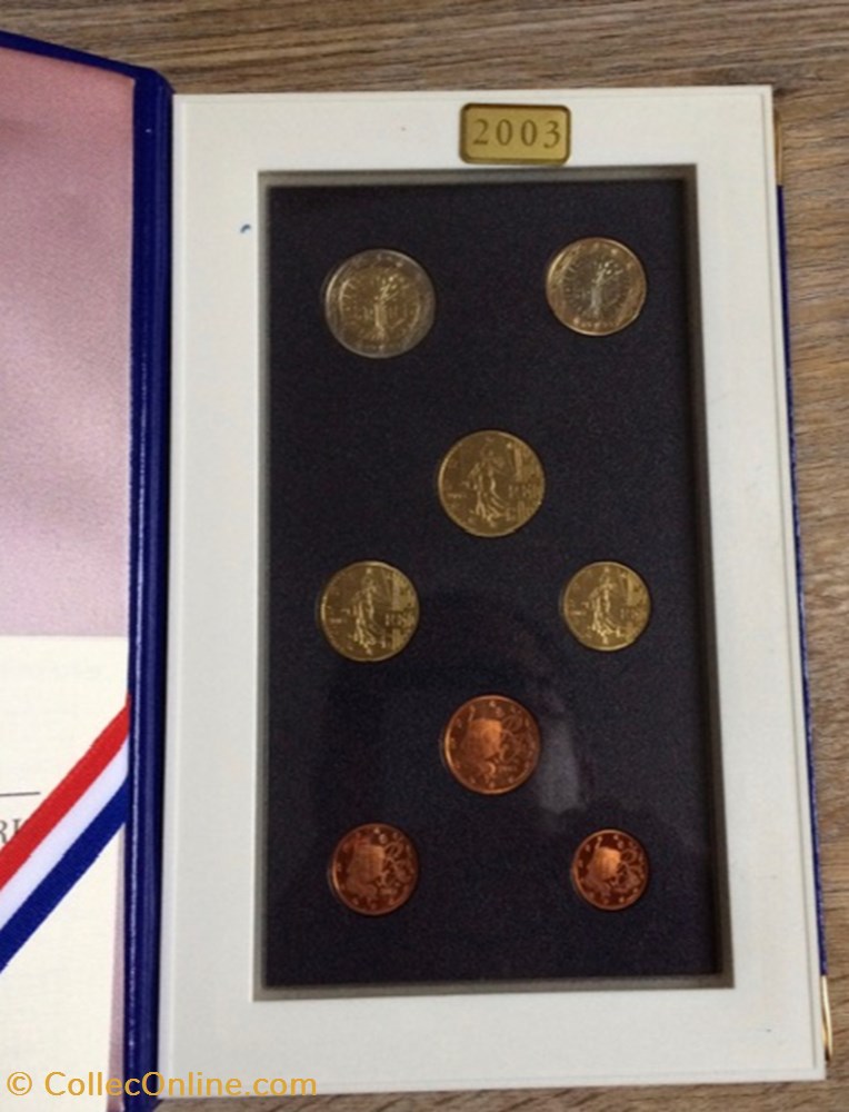 Coffret Euro annuel France 2003 BE monnaie coffret euro annuel france 2003 be