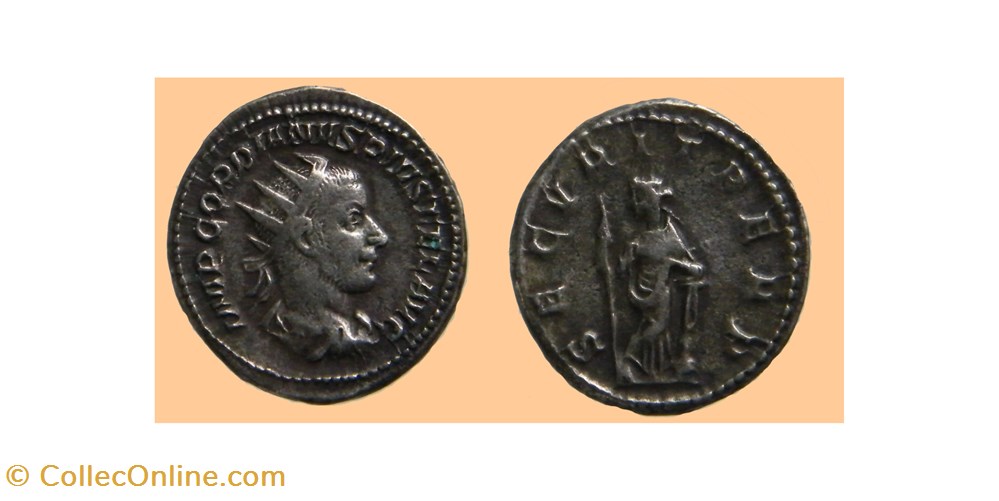 monnaies antiquite av jc ap romaines republicaines imperiales gordien iii antoninien ric 151 secvrit perp rome 244