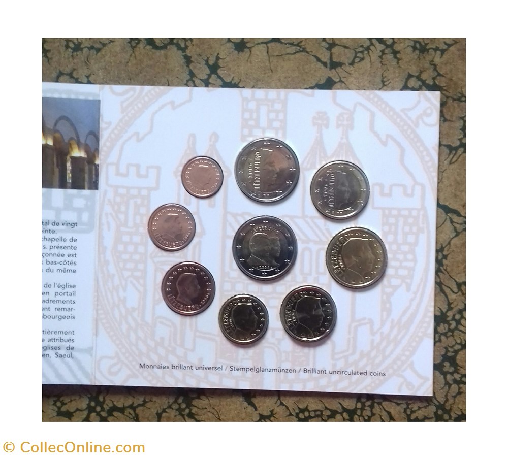 Coffret Euro annuel Luxembourg 2006 avec 2€ commémorative monnaie coffret euro annuel luxembourg 2006 avec 2 commemorative