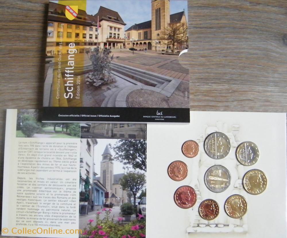 Coffret Euro annuel Luxembourg 2016 avec 2€ commémorative monnaies euros coffret euro annuel luxembourg 2016 avec 2 commemorative
