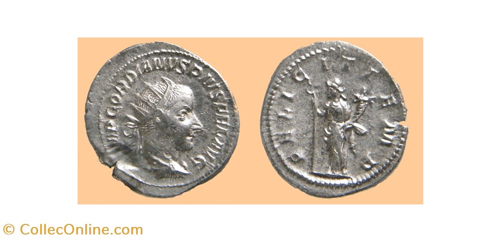 monnaies antiquite av jc ap romaines republicaines imperiales gordien iii antoninien ric 140 felicit temp rome 244