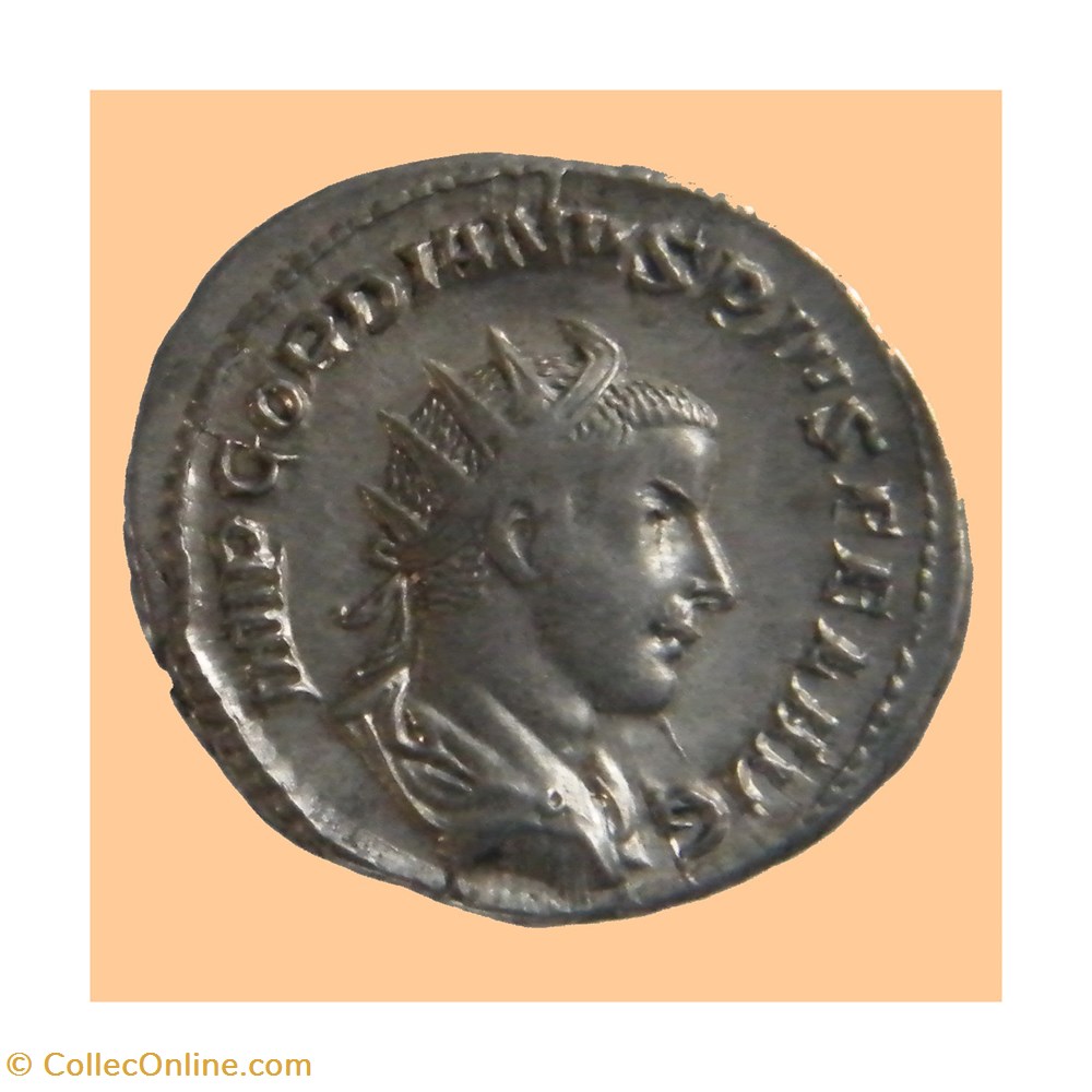monnaies antiquite jc ap romaines republicaines imperiales gordien iii antoninien ric 83 aeternitati avg rome 240 243
