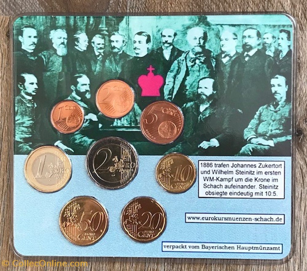 Coffret Euro annuel Autriche 2002 BU, Expo Weltmeister Steinitz monnaie coffret euro annuel autriche 2002 bu expo weltmeister steinitz