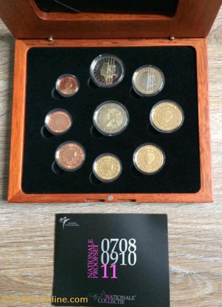 Coffret Euro annuel Pays-Bas 2011 BE avec 2€ commémorative 2 monnaie coffret euro annuel pays bas 2011 be avec 2 commemorative