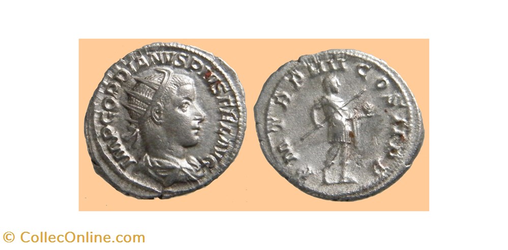 GORDIEN III. Antoninien RIC 91. P M TR P IIII COS II PP. ROME 240 monnaies antiquite av jc ap romaines republicaines imperiales gordien iii antoninien ric 91 p m tr p iiii cos ii pp rome 240